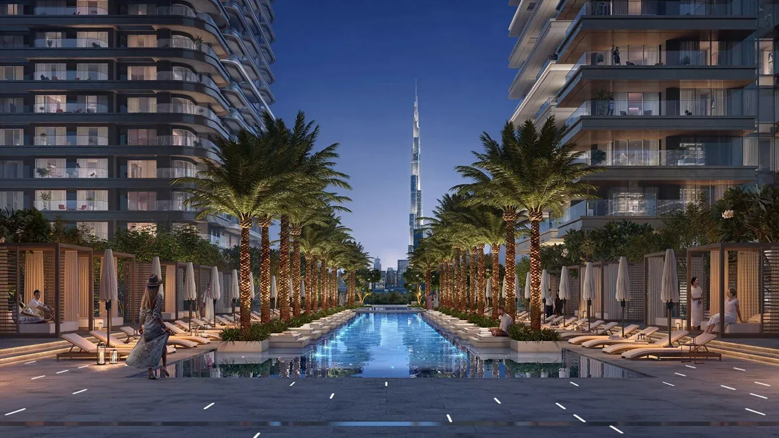 Modern façade of Address Residences Zabeel by Emaar with panoramic city views